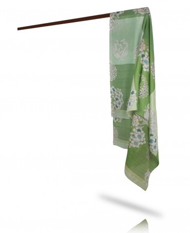 Палантин Женский SN40-JAPONAIS/BLEU.SIEL